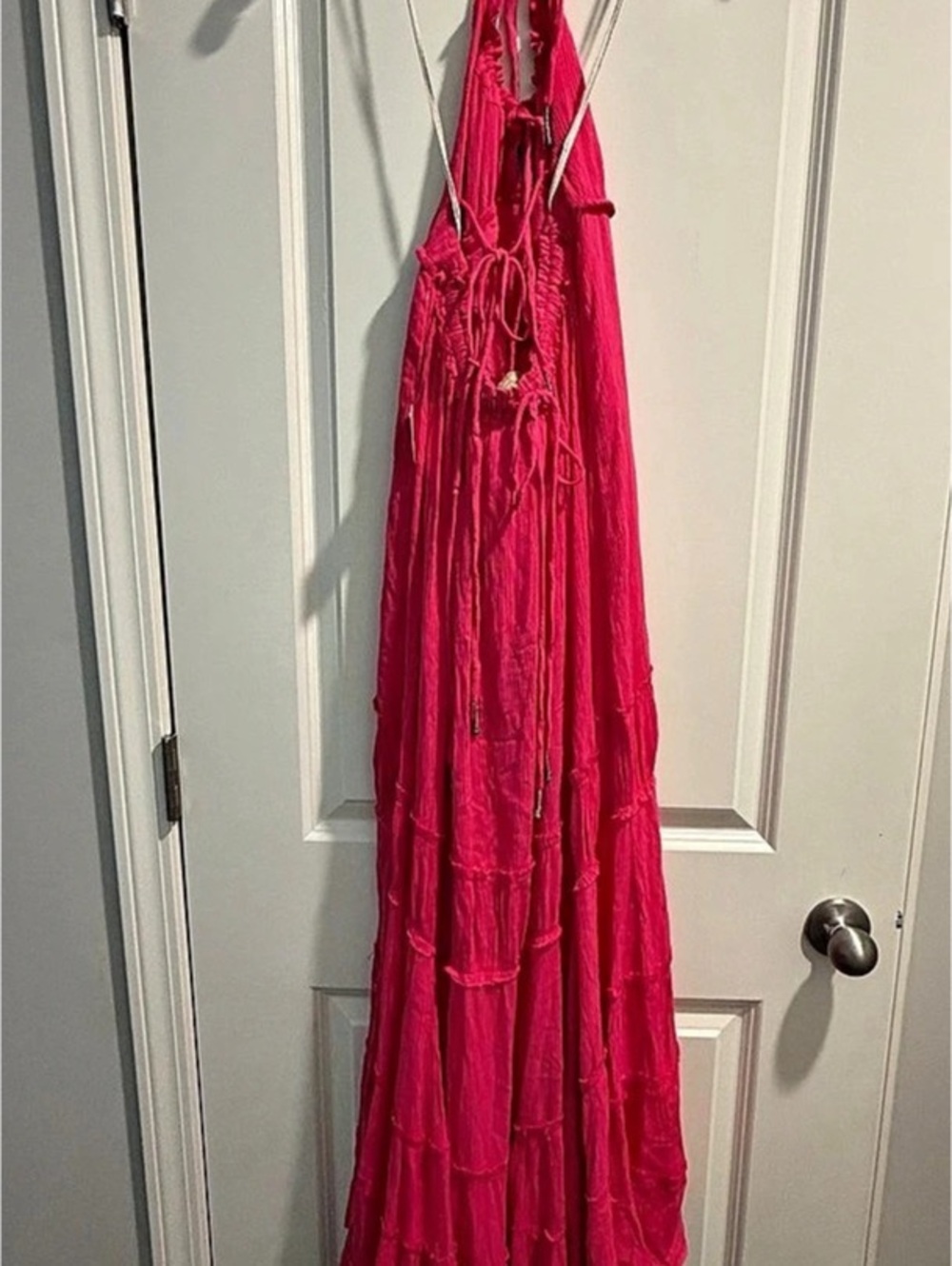 Free People Pink Strappy Maxi Dress - Size Small NWT